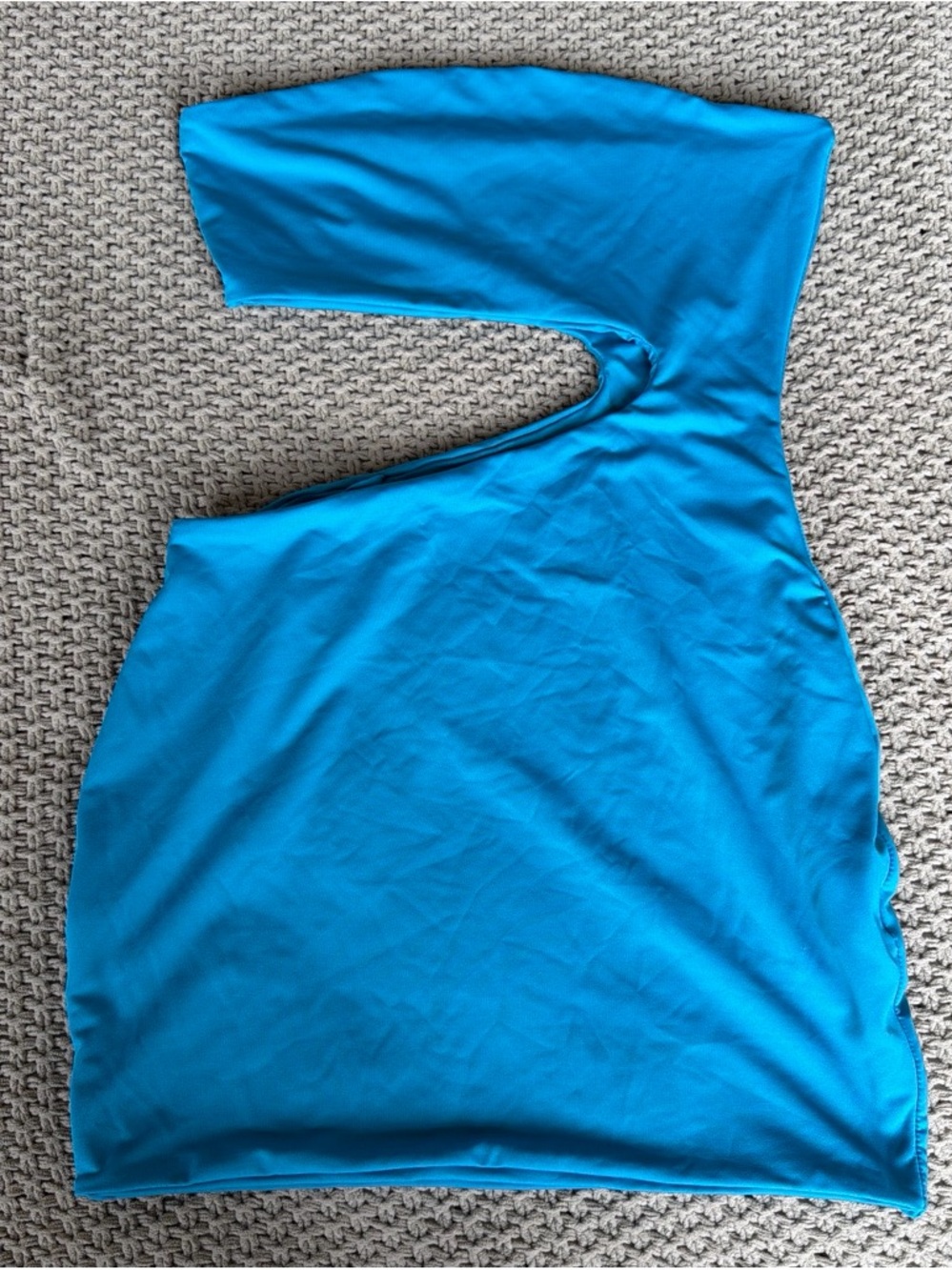 Blue Cut-Out Mini Dress - Picture 2 of 3